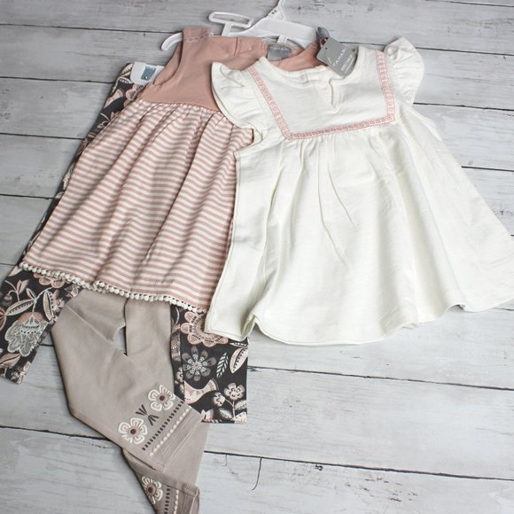 Tahari Baby Girl Tops Capri Leggings Size 24 Months Mix Match Sets Lot - Picture 2 of 14